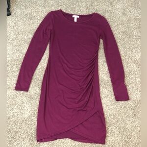 ANTHROPOLOGY Leith Purple Comfort Dress sz S